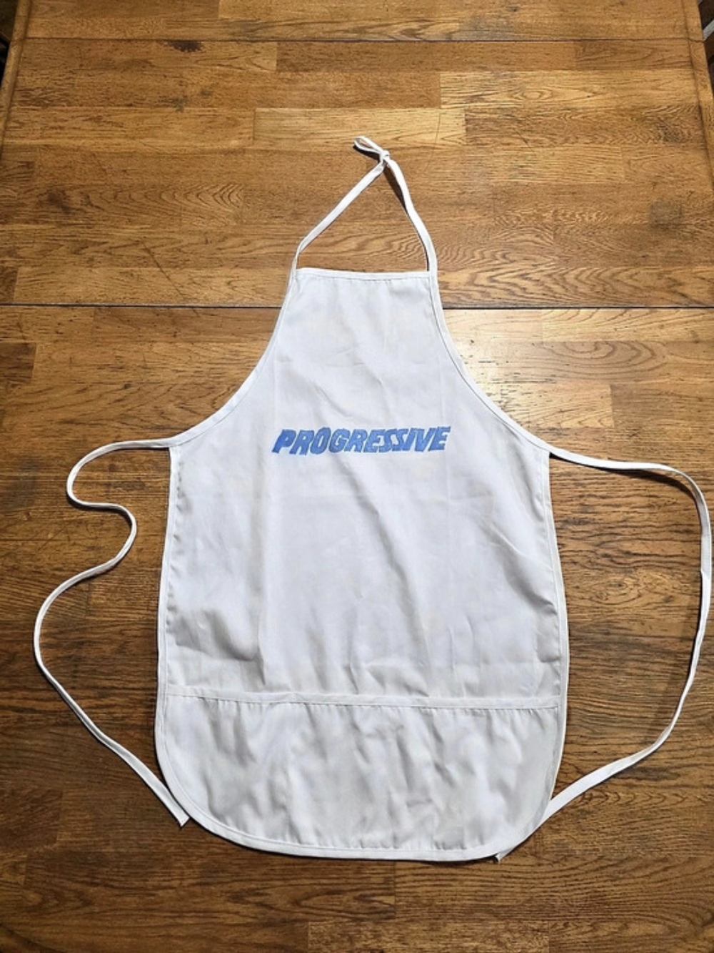 Progressive Flo Advertising Halloween Costume Apron White & Blue